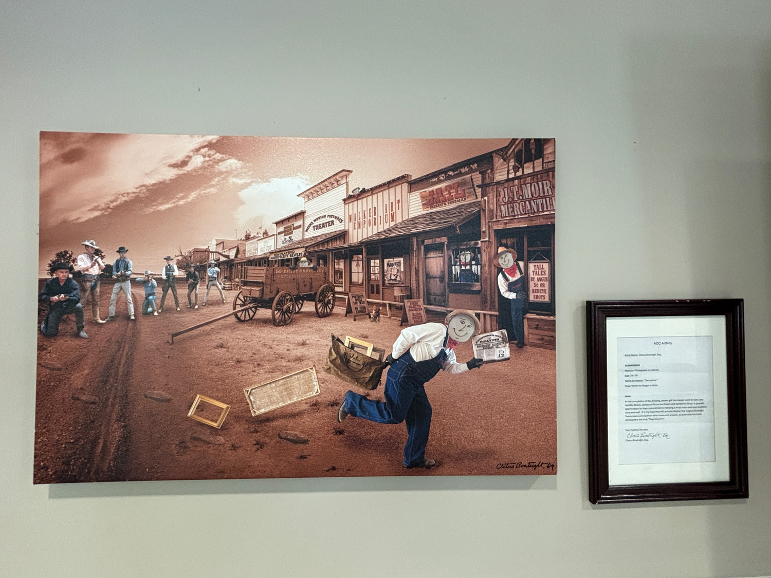 Cletus Boatright Magnificent artwork at the Richmond Hill City Center
